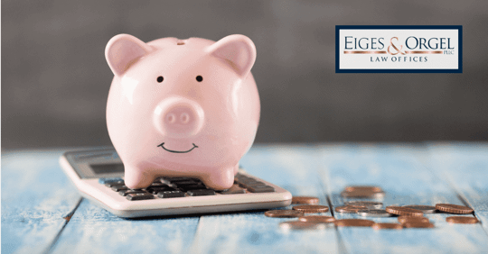 piggy bank and money